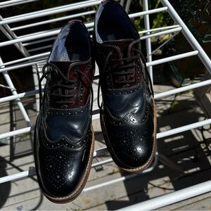 Ted Baker London Blue, Black and Burgandy Oxford Dress Shoes